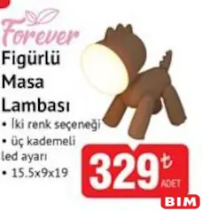 FOREVER FİGÜRLÜ MASA LAMBASI